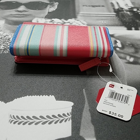 Last one! NWT! Amsterdam Raleigh Stripe Wallet - Picture 4 of 8